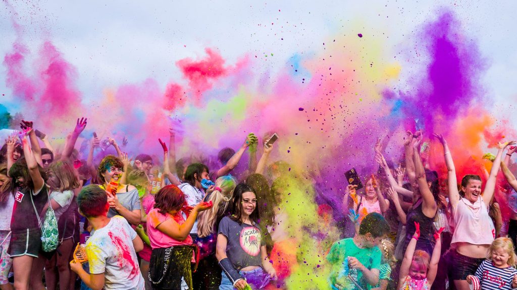 Photo by Marcin Dampc: https://www.pexels.com/photo/group-of-people-having-neon-party-1684187/